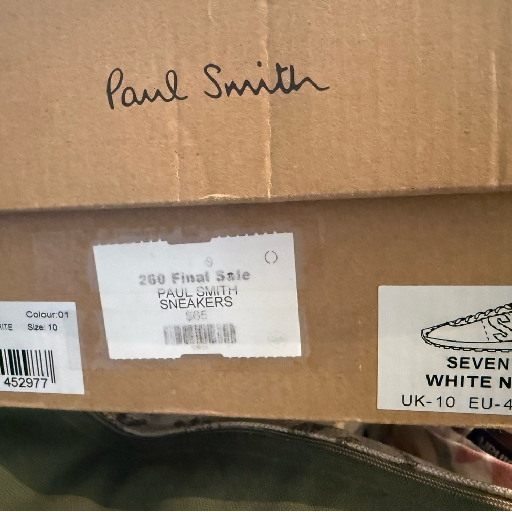 Paul Smith Red and White Sneakers - Picture 7 of 7